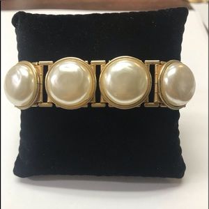 Vintage Costume Large Pearl Bracelet